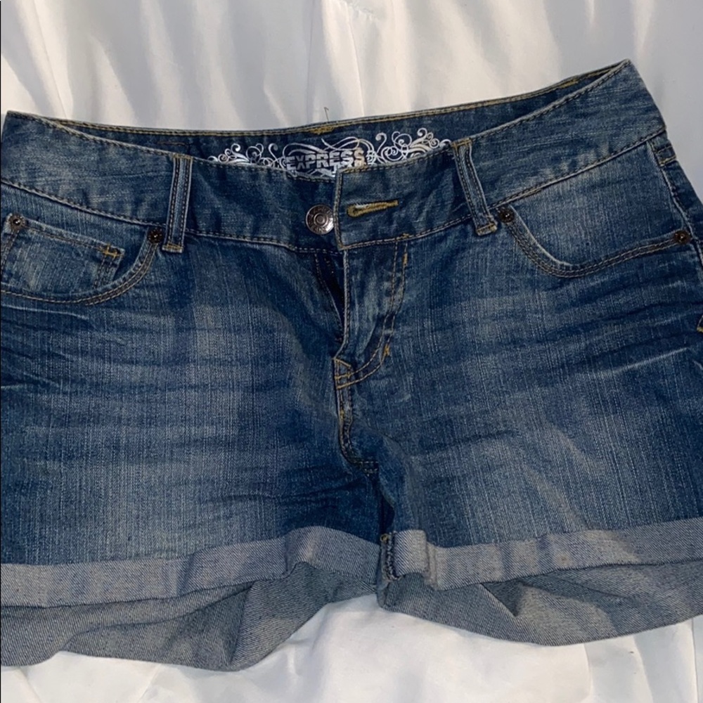 Express denim shorts
